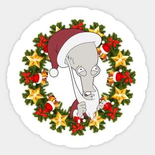 Christmas American Roger Sticker